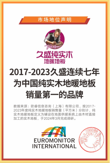 浩瀚体育解密“久盛纯实木地暖地板连续7年全国销量占据市场主要地位”——风格篇(图1)